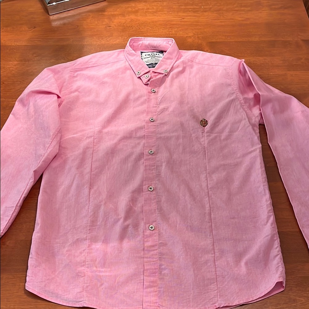 Chanel by Max Pink Collared Button Down Shirt, men - Picture 5 of 12
